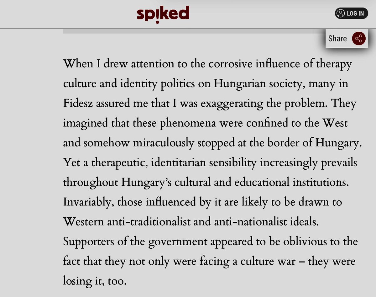 I half-wondered how Frank Furedi and <a href="/spikedonline/">spiked</a> would explain the ruin of their hopes in Hungary. The answer is, in its own way, a thing of beauty. spiked-online.com/2026/04/13/why…