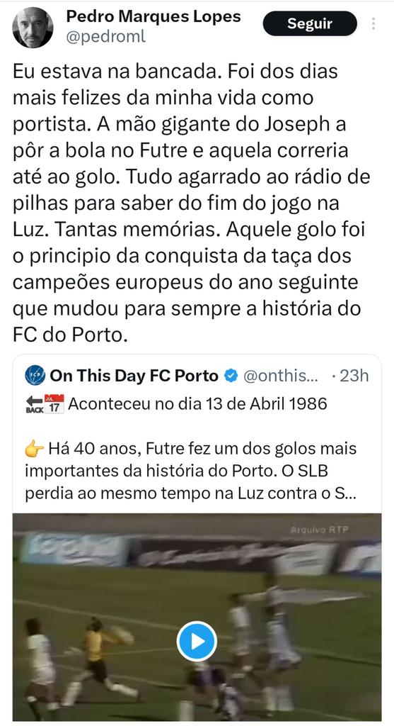 O preparador de terreno volta a abordar o fc porto. Aguardemos 😏