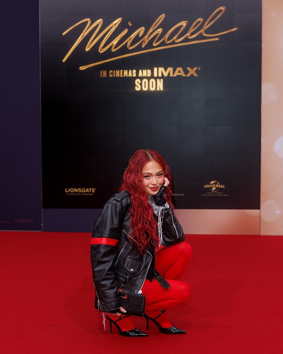 baby ac is going crazy!! 🫠 so grateful to have attended the red carpet global premiere of MICHAEL in Berlin, Germany ✨🪩 #MichaelMovie