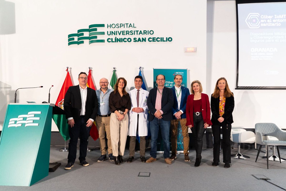 AgenciaDigAnd's tweet image. 🟢 Se celebran en el @clinicogranada las II Jornadas de Ciberseguridad #IoMT

Con la participación de Manuel Reyes, Manuel Jimber del Río, Chary Moreno y Myriam Jiménez, estas jornadas de formación se dirigen al personal sanitario, con especial foco en los profesionales del