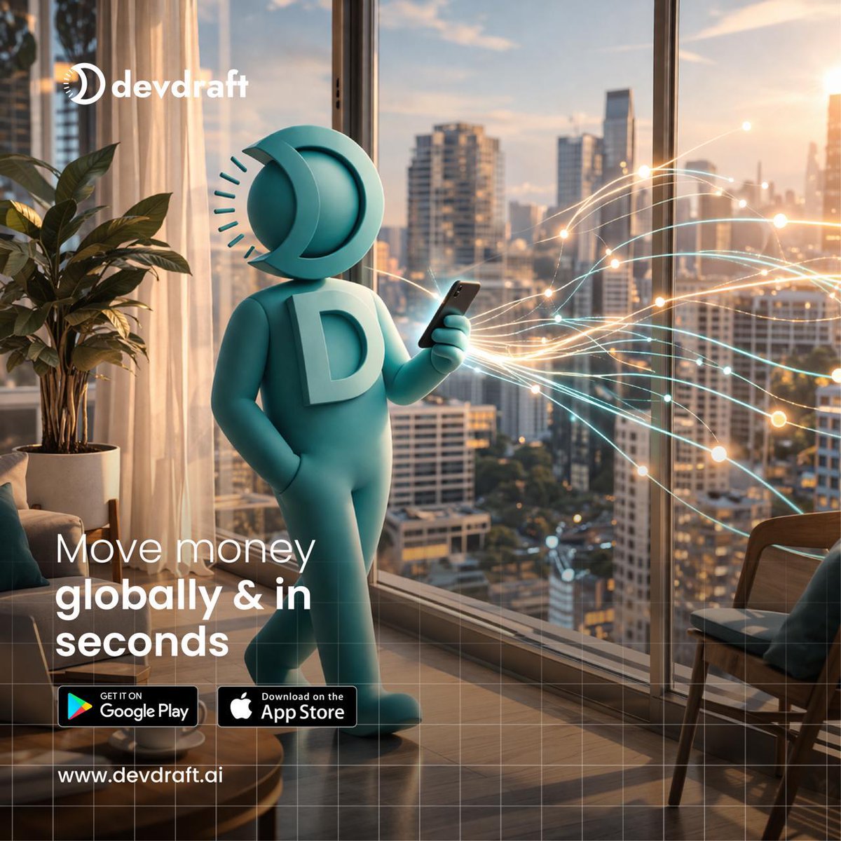 Luxury isn’t just what you wear, it’s how you move money.

Send globally in seconds with Devdraft.

Get started at Devdraft.ai.

#Devdraft #GlobalPayments #USD #VirtualUSDAccount #VirtualEURAccount