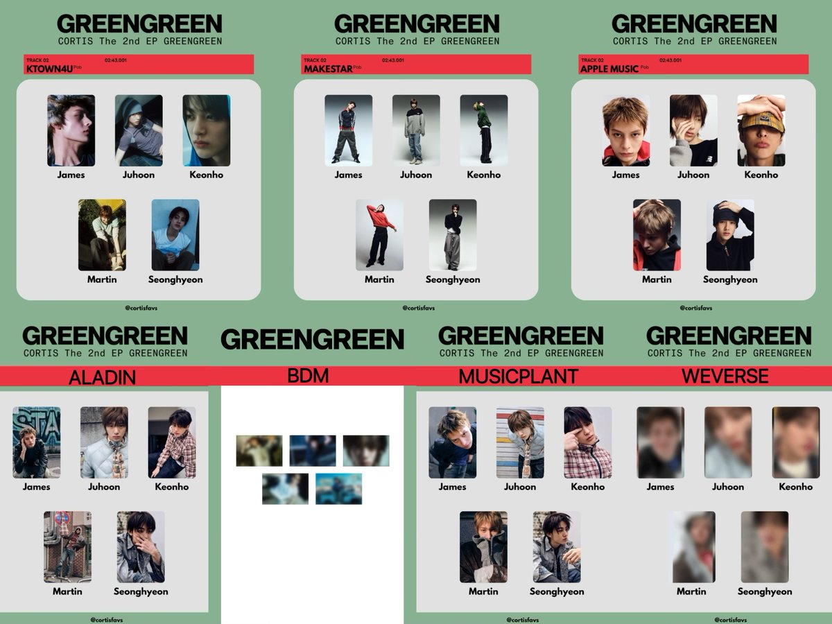 //รีทวิตแจก 1 อัลบั้ม// #ตลาดนัดCORTIS

💚 CORTIS POB GREEN GREEN ดีลเกา🇰🇷
ktown4u/makestar/applemusic
ㅡ set 5 ใบ 1,240.-

aladin
ㅡ set 5 ใบ 1,280.-

weverse/bdm/musicplant
ㅡ set 5 ใบ 1,460.-

💫 มัดจำ50-60% จำกัด!!
🍒 รับผิดชอบการดีล100%
📦 ค่าส่งในไทย 40/45฿
✔️ สนใจทัก dm