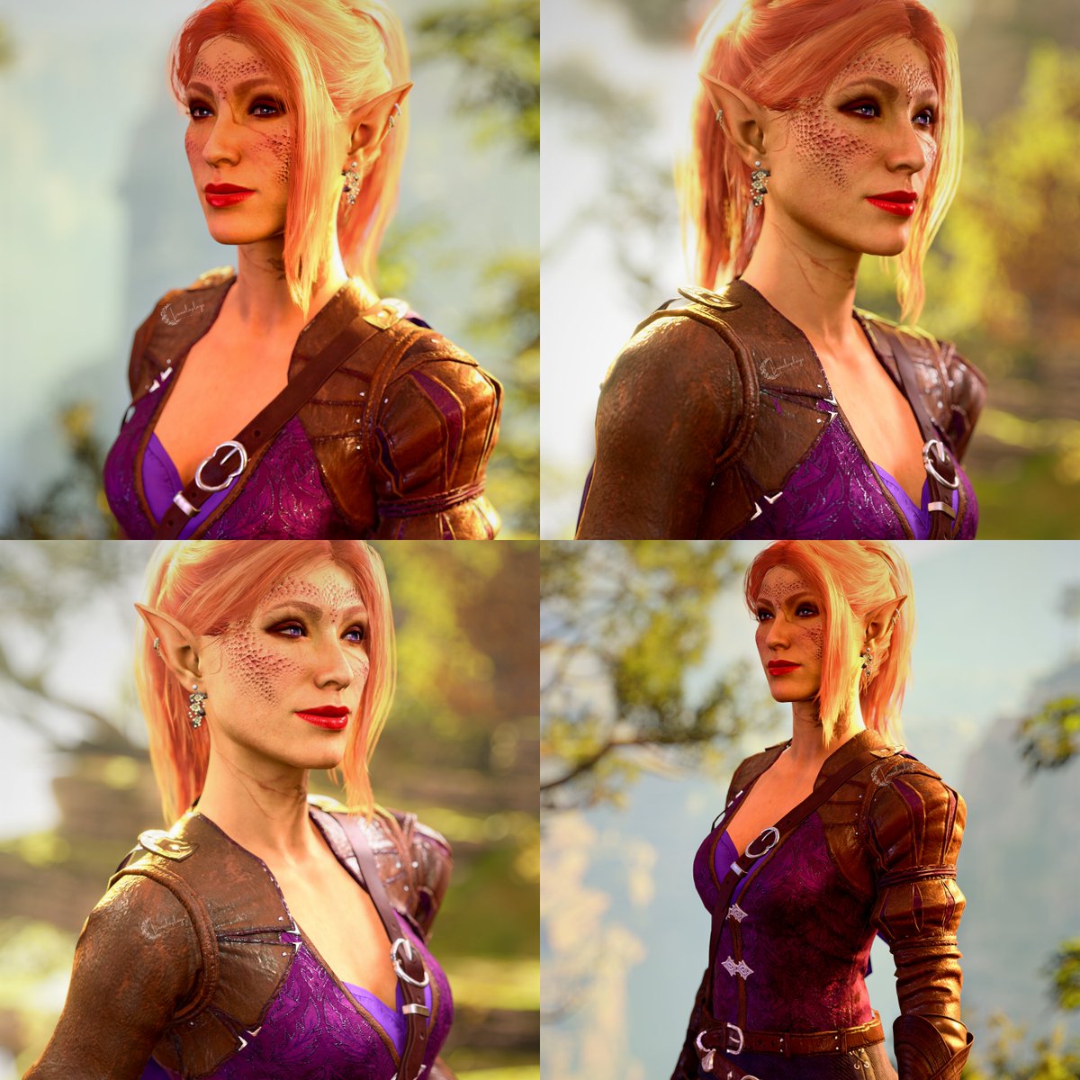 LunalaPlays's tweet photo. In time, I'll share all of these in their full glory. But I have to say I'm in awe at how gorgeous and radiant Eliza is here.
Girl never stop smiling π₯Ή
#ElizaOC #baldursgate3 #bg3 #bg3vp #vp #virtualphotography #vppost https://t.co/qrMWLJ1Mh8
