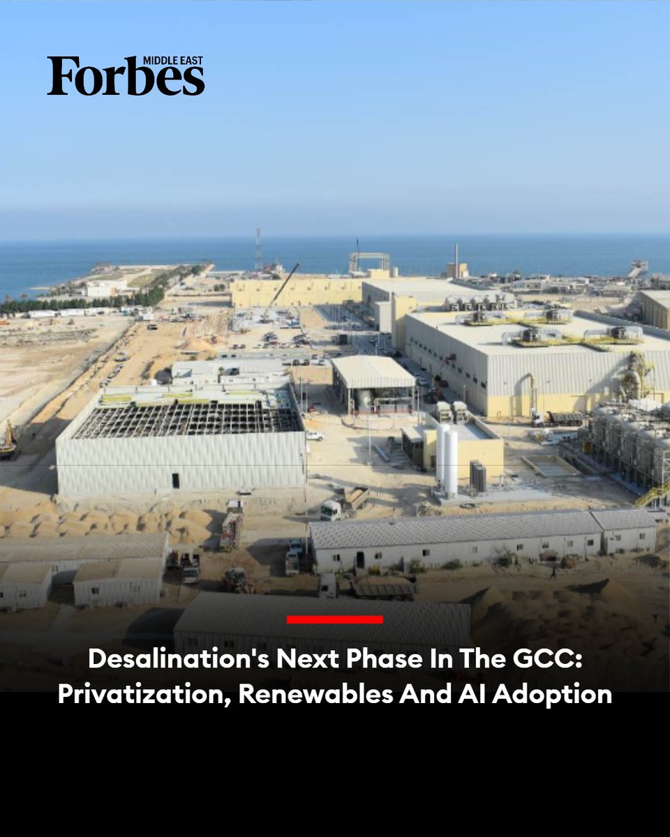 Forbes_MENA_'s tweet image. In the GCC, desalination is not only critical for drinking water supply, but also serves as a key engine of industrial growth and a cornerstone of economic stability.

#Forbes

For more details: on.forbesmiddleeast.com/4537f1
