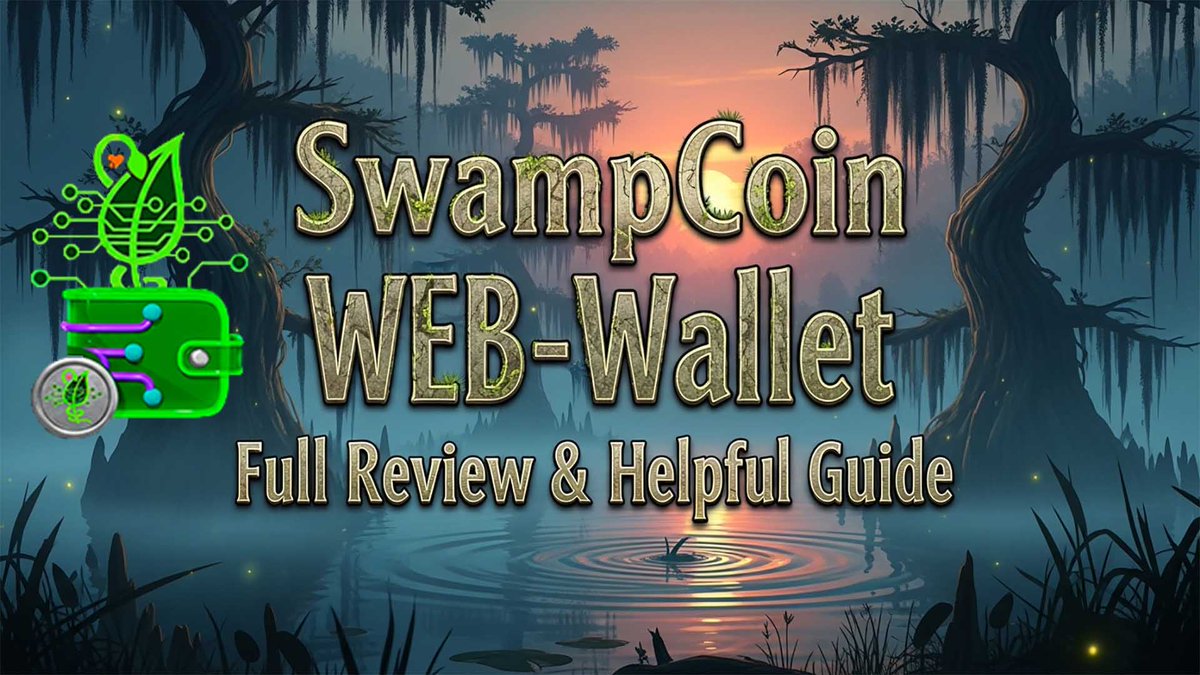 SwampCoin's tweet image. Swampcoin WEB-Wallet Full Review and Usage Guide
youtu.be/-yqV8dvpxCE

#LowCapGem, #CryptoCommunity, #CPUMining,  #Altcoins #altseason #cryptocurrency #DeFi #NFT