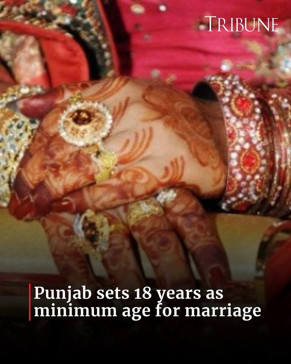 Palwasha_Abbas's tweet image. Now Pakhtunkwa Assembly must also focus on making quick and effective laws against child marriage in Province as Punjab also sets 18years as minimum age for marriage in province!
#EndChildMarriage