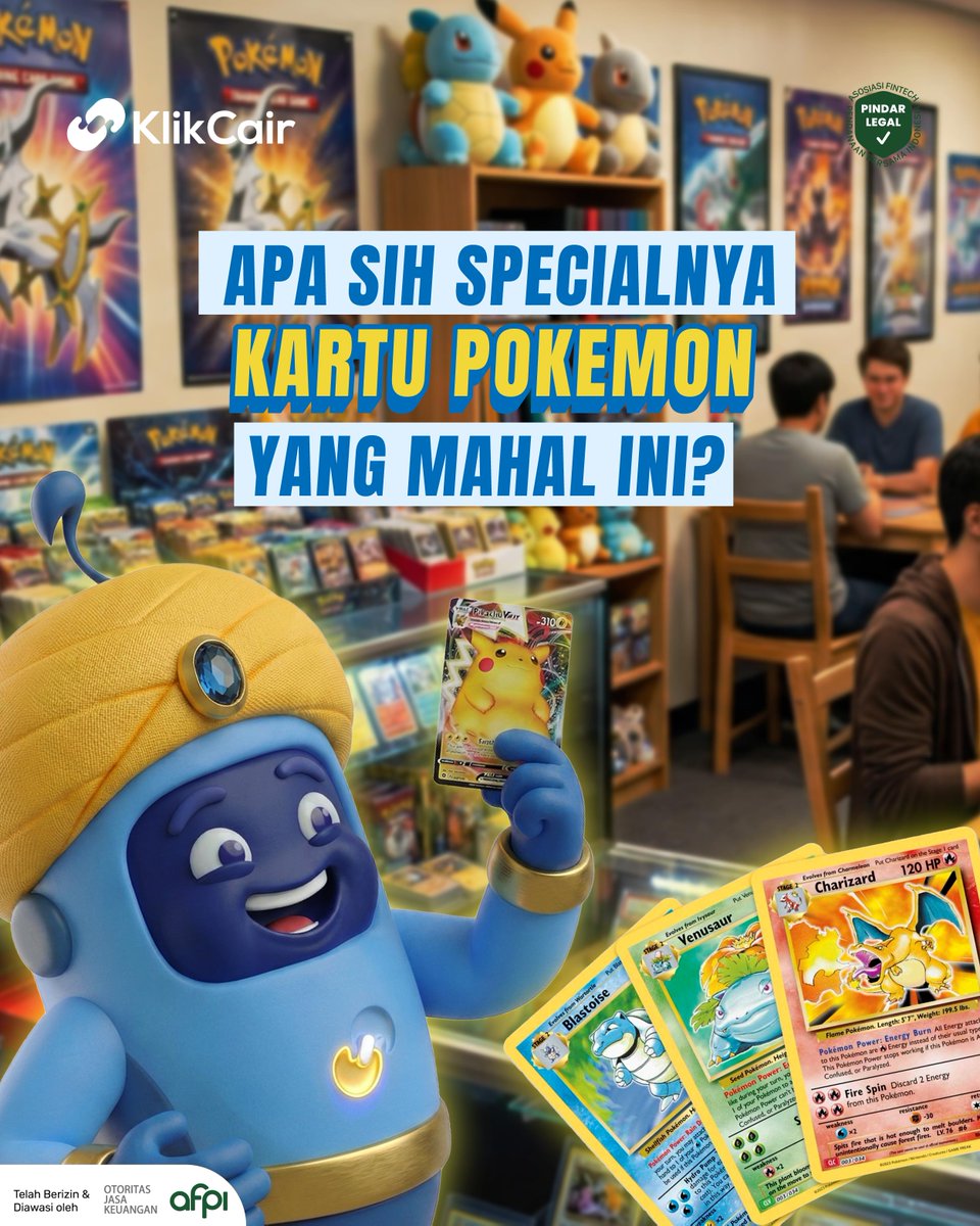 klikcaircom's tweet photo. Apa sih spesialnya kartu Pokémon ini? 🤔

Bukan cuma gambar lucu…
tapi ada value, rarity, dan cerita di balik tiap kartunya 👀
Penasaran kenapa banyak yang koleksi?
📖 Selengkapnya baca di https://t.co/KveMNaQz8S

#KlikCair #PokemonTCG #KartuPokemon https://t.co/Me5u0ZEk5z