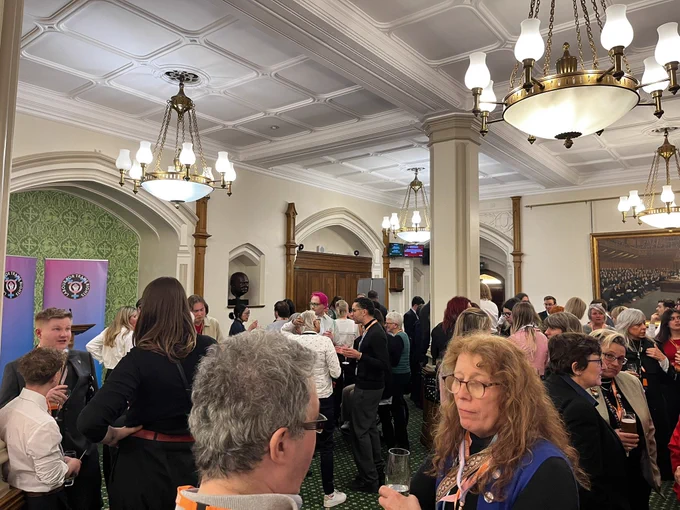 An image of the Labour for Trans Rights Parliamentary Reception.
