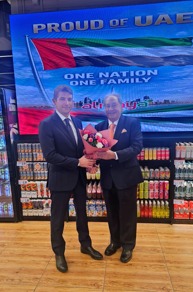It was a privilege to welcome H.E. Maxim Vladimirov, Consul General of the Russian Federation in Dubai, for a tour of Al Maya. I appreciated the opportunity to showcase our operations and share our passion for excellence.

<a href="/AlMayaGroup/">Al Maya ME</a> <a href="/almayaUAE/">Almaya Supermarkets</a>

#UAE #Dubai #Russia