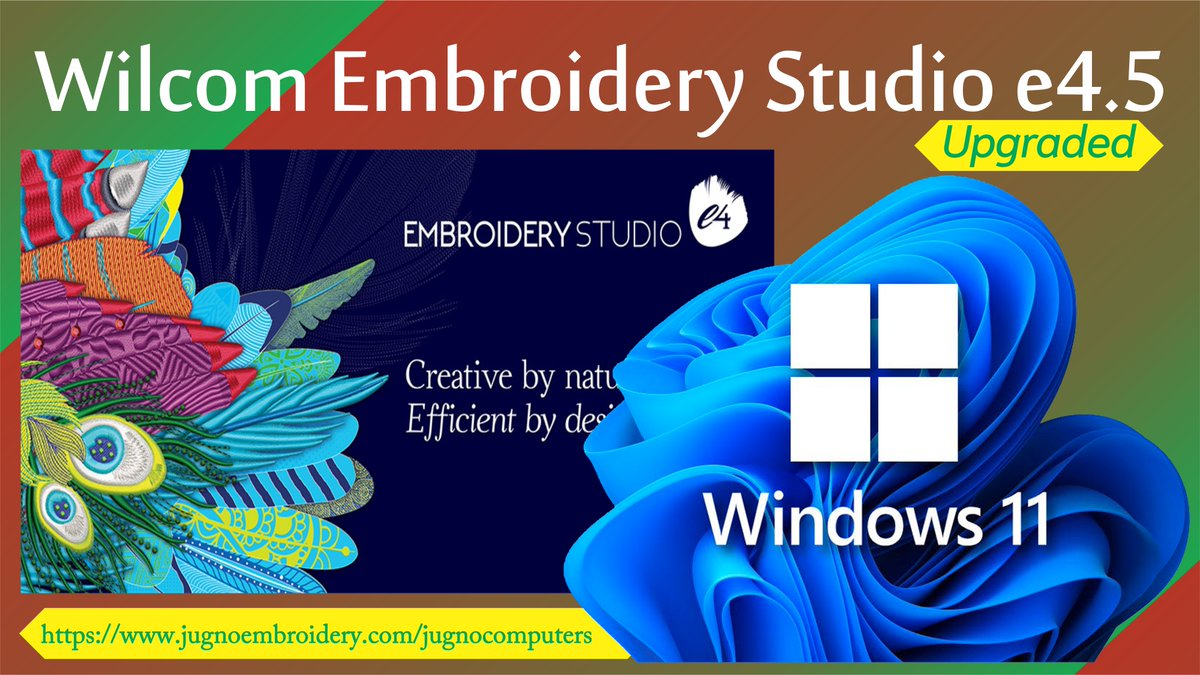 jugnocomputers's tweet photo. Wilcom Embroidery Studio e4.5 for Windows 11: download from https://t.co/ro13SakjrJ https://t.co/DLuUXRlPh4