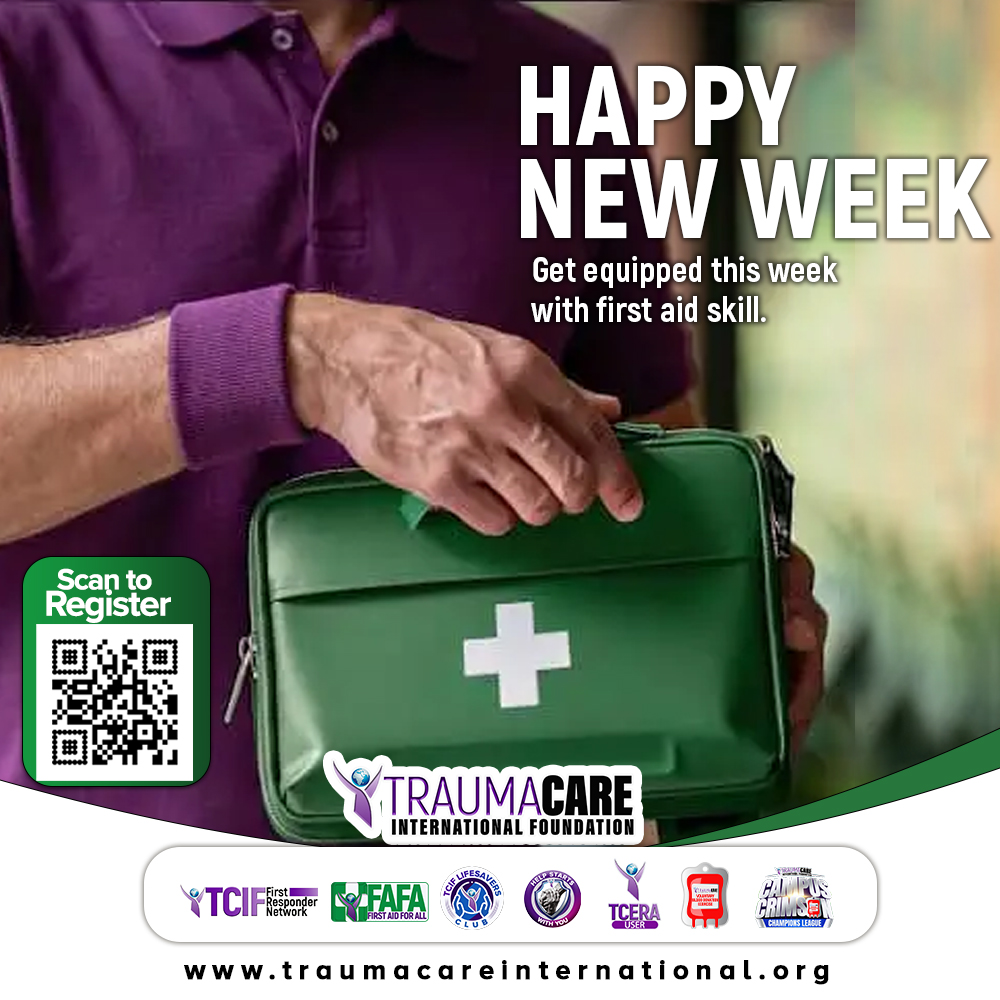 TraumaCareIntl's tweet image. New week. New mission: Be ready to save a life.
Emergencies can happen anywhere, anytime.
First aid skills give you the power to act fast and confidently.
👉 Don’t wait. Get trained today.
📲 Scan the QR code to registe
#FirstAid #EmergencyResponse #SaveALife #BePrepared #TCIF