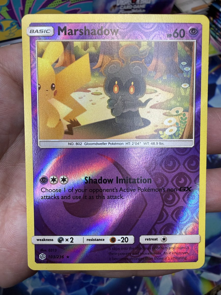 WrenchPullsTCG's tweet image. Marshadow | 103/236 | Cosmic Eclipse 
#pokemon #collectibles #collection