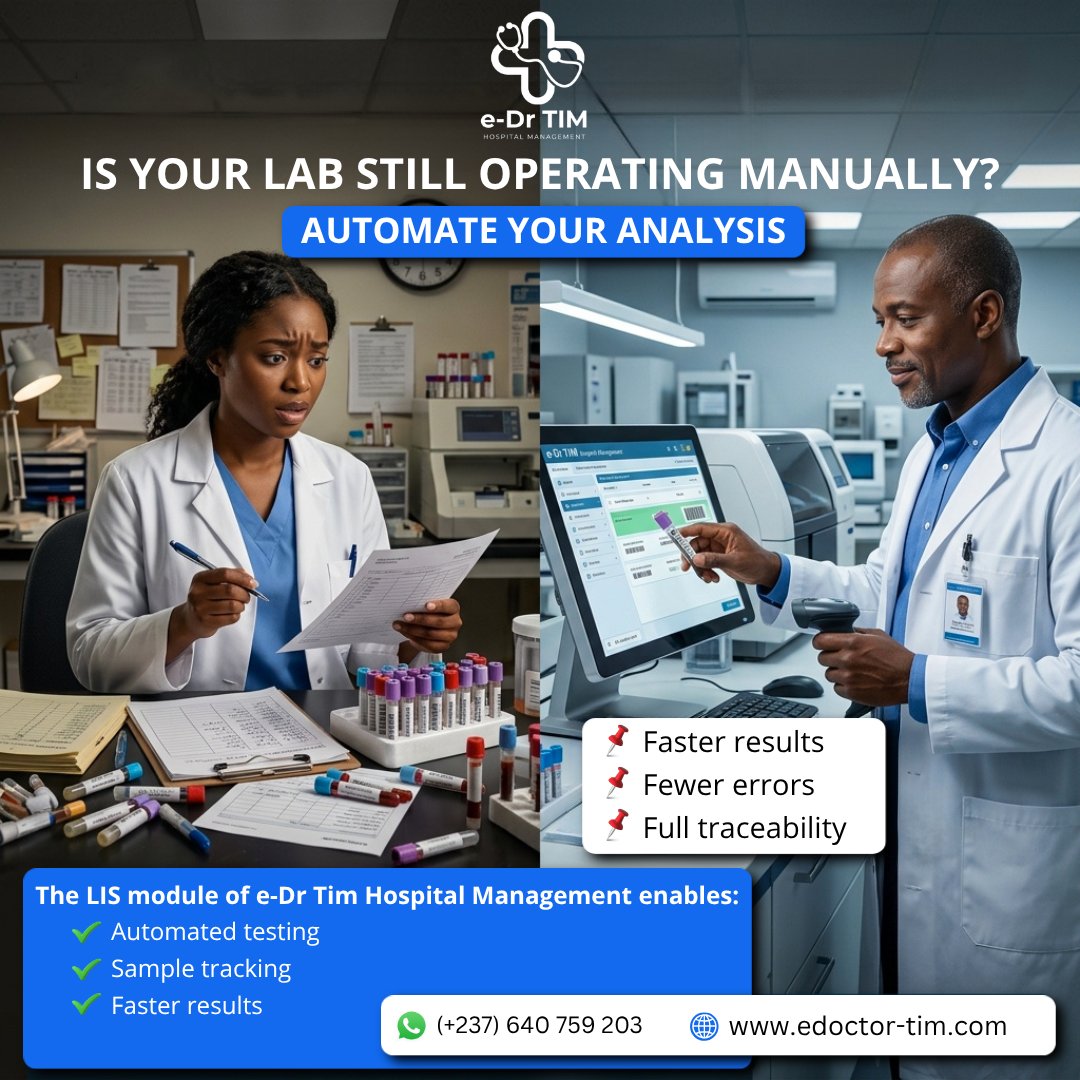 edrtim's tweet image. 🚀 Give your teams the tools to boost efficiency… and your patients a higher quality of care.

#edrtim #digitalhealth #laboratory #digitalhealth #MedicalInnovation #hospitalmanagement #healthcaretech #automation #Lis #DigitalTransformation