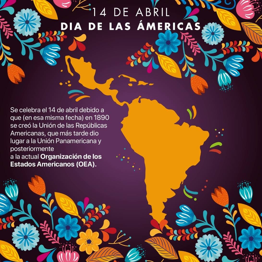 emisoranuevitas's tweet image. ⭕️ El Día Mundial de la Américas, se celebra el 14 de abril y tiene como objetivo dar a conocer la soberanía, la unión existente entre las Repúblicas Americanas de forma voluntaria, dentro de una Comunidad Continental, para alcanzar la paz 🕊 y la solidaridad de los pueblos.