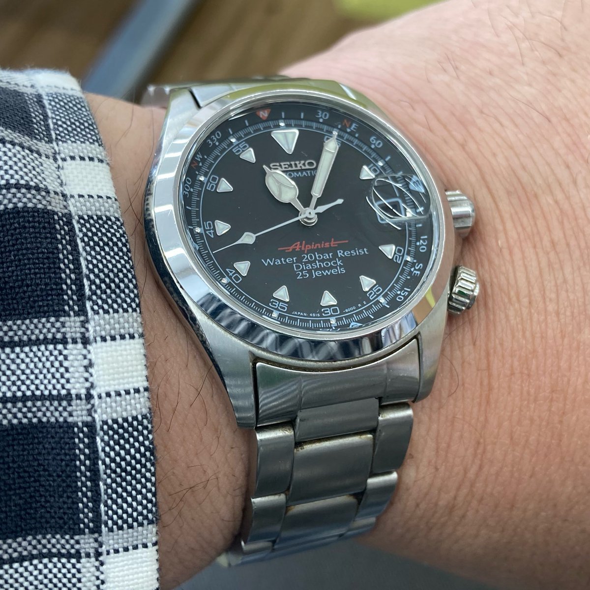 今日のお供はセイコーのSCVF005（4Sアルピニスト）でした。 #SEIKO 