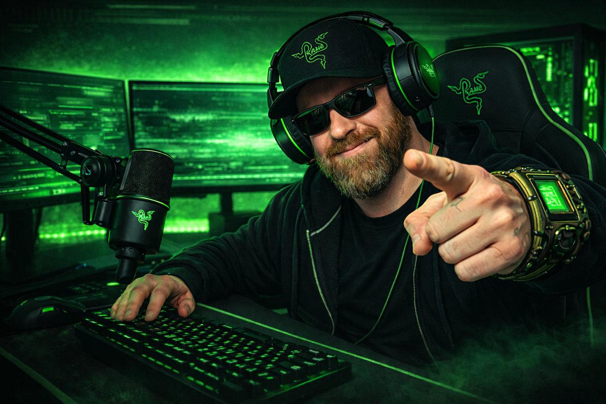 RUNED_TV1's tweet image. Just got accepted into the Razer Creator Program 🐍
Been using their gear for years so this one actually hits different.
Time to level up the setup and the stream.
What Razer gear should I add next?#Razer #RazerCreator #KickStreaming #GamingSetup