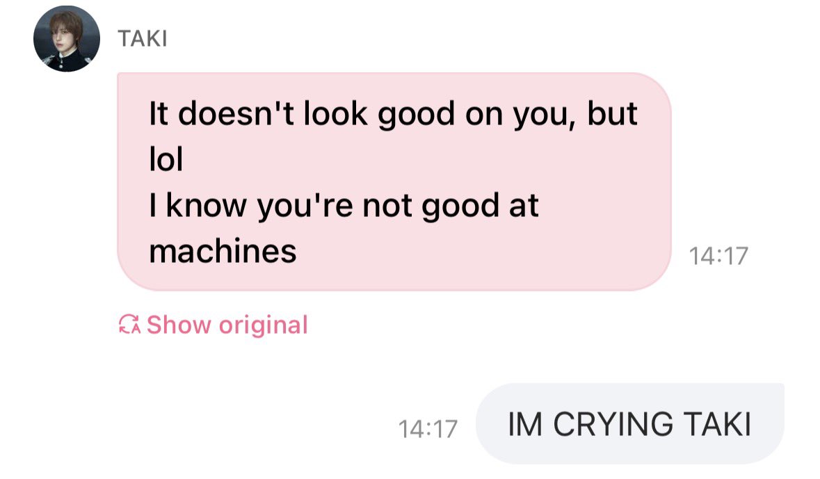 pinkyumenjoyer's tweet image. loll taki saying instagram doesn’t suit kei since he’s not good with technology😭😭this kid already teasing him