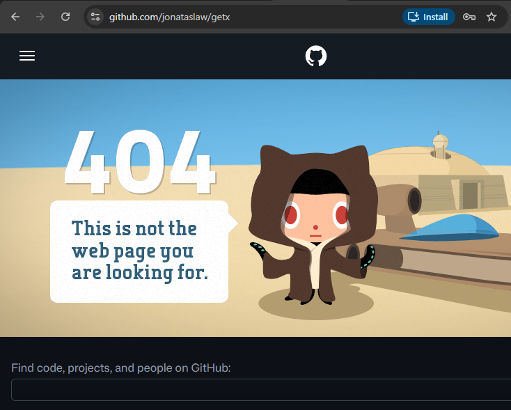 RonitRameja's tweet image. Guys GetX is Gone ? Even the the author is also gone. 

#Flutter