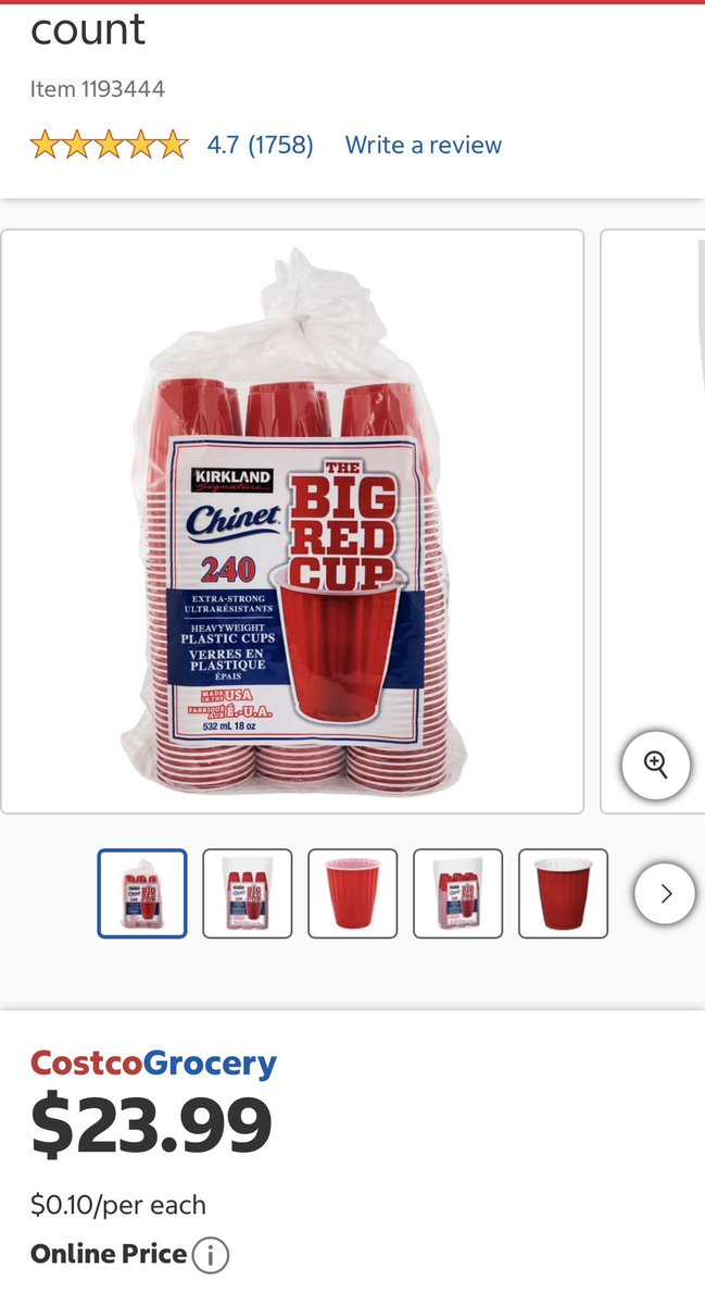 terry_truchan's tweet image. BULLSHIT!
Red Solo Cups aren’t banned in Canada. Just bought some at Costco! 
#cdnpoli #cdnpolitics  #uspoli #USPolitics