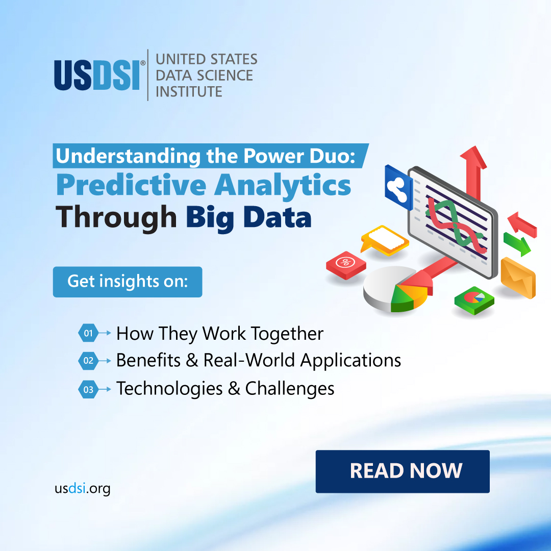 US_DSI's tweet image. Data is transforming how organizations make decisions and plan for the future. Understand how predictive analytics, powered by big data, helps identify patterns, forecast outcomes. Know more shorturl.at/xKYe8

#PredictiveAnalytics #BigData #DataScience  #DataDriven #USDSI