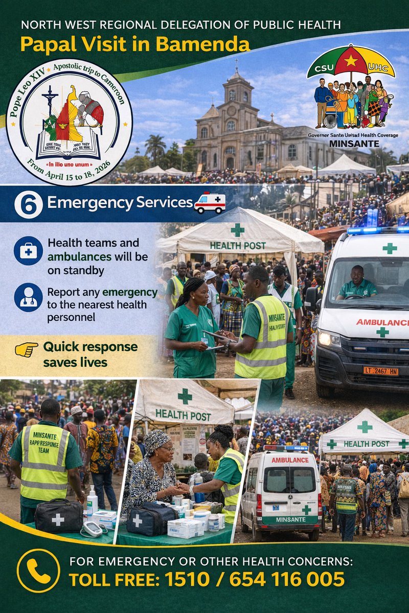 CAFETP21's tweet photo. Règle n°7 : Services d'Urgence
🚑En cas de malaise, pas de panique ! Des équipes médicales et des ambulances sont mobilisées sur tous les sites
📍Repérez le poste de santé le plus proche
📞Urgence ? Appelez gratuitement le 1510. Une réaction rapide sauve des vies. #Emergency #CMR https://t.co/ke1hsHyLld