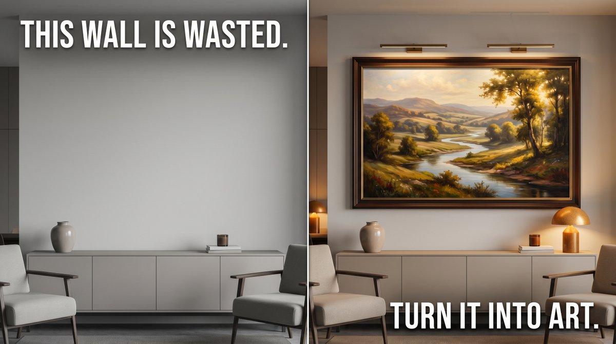 DigitalArtProHE's tweet image. "Stop staring at wasted wall space. Turn your room's empty spot into a gallery-worthy art piece. Minimalism, nostalgia, and fine art in one print. DM me for options." #WallArt #DigitalPrints #FineArt #ModernDecor #HomeAesthetics #ArtPrints #InteriorInspo #لوحات_حائط #ديكور_مودرن