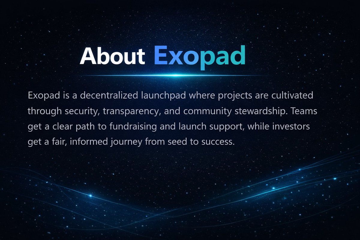 ExoPad_xyz's tweet photo. Building the future of decentralized fundraising starts here. 🚀
ExoPad empowers projects with transparency, security, and community-driven growth — while giving investors a clear path from seed to success.
Build, launch, and grow with ExoPad.
#Launchpad #GemProject #Web3 https://t.co/iQHZLlP5Q9