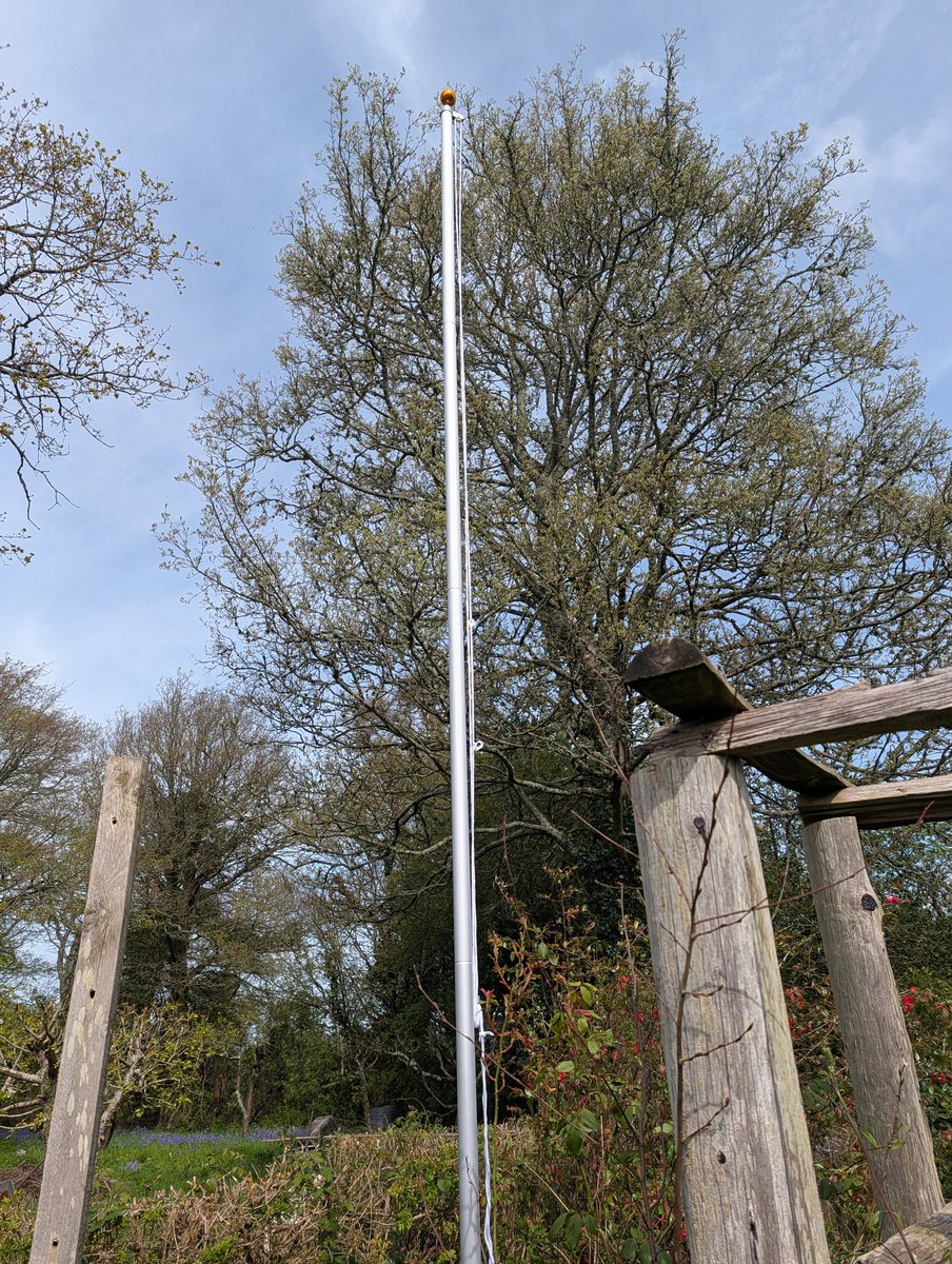 RorgViking's tweet photo. Take a moment to admire my erection. All ready to be christened on St Georges day. #flagshagger https://t.co/36ln6cNp5Z