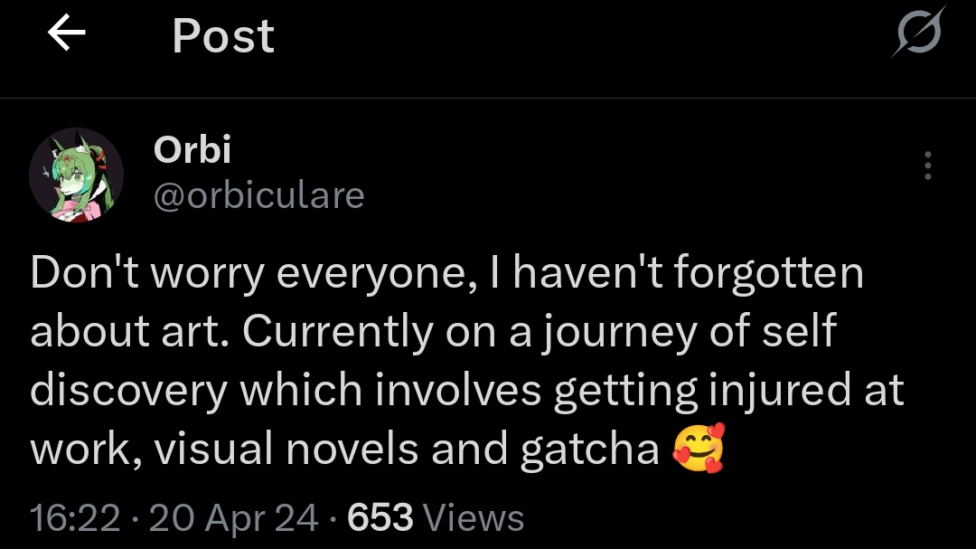 orbiculare's tweet photo. The reason for my disappearance again, horse girls and getting injured at work again. I am back for now 🥰 https://t.co/QP7XqGyKCk