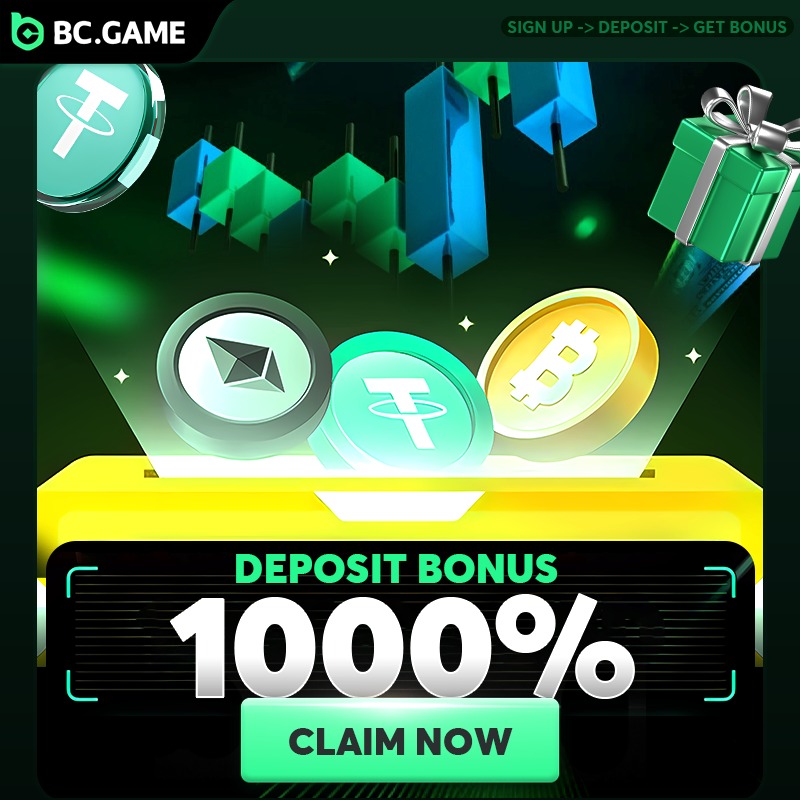 bcgame's tweet photo. Play Big Play Smart! To Get 1000% deposit bonus in BC GAME!
