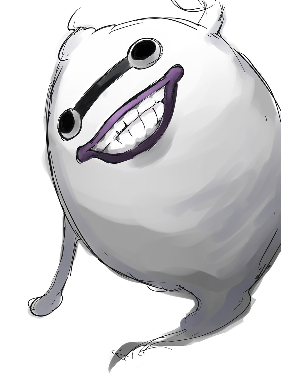 #4月はイラスト毎日投稿　#イラスト
#妖怪ウォッチ
 14日目　本日は妖怪ウォッチのウィスパーを描きました。
今日はこのイラストの前に色々描いてたんですけどどれも上手く描けなくて結局時間がなくて簡単なものになっちゃいました🥲🥲🥲🥲
なんのアイデアも浮かばない🤕🤕