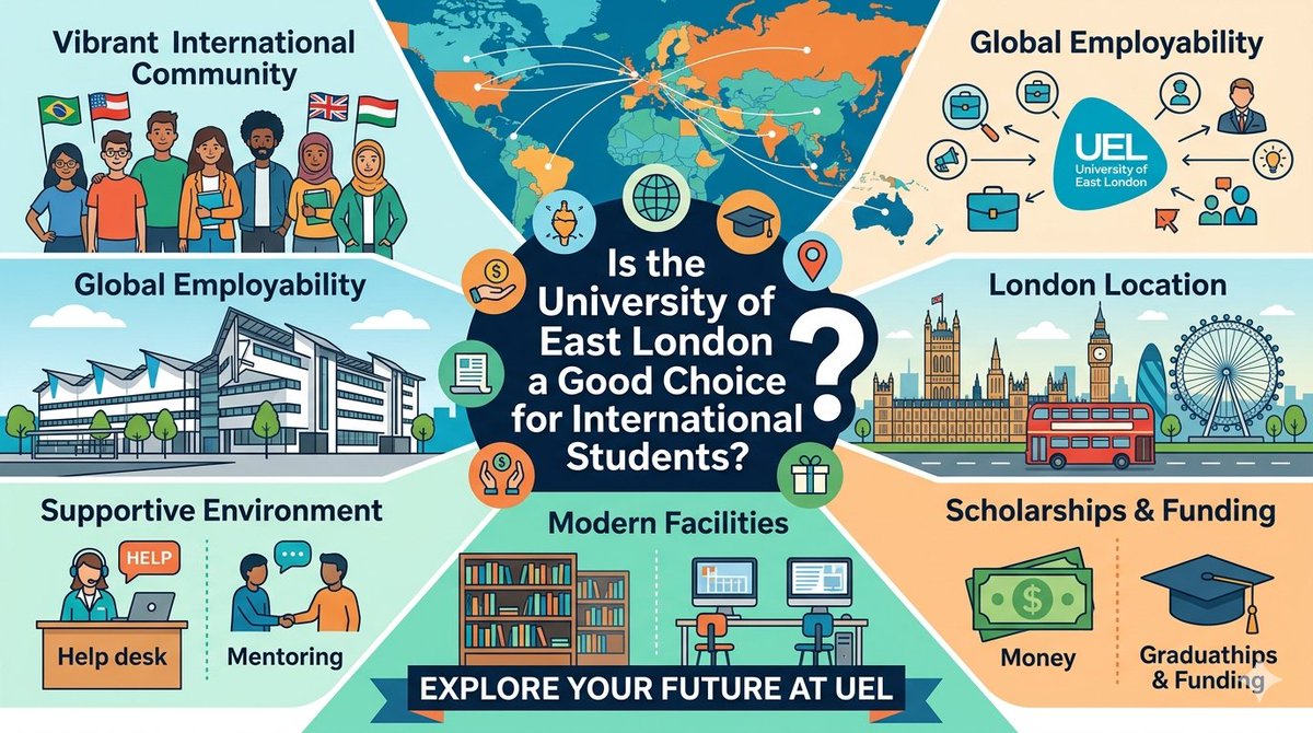 AbroadWayUp's tweet photo. Is the University of East London a Good Choice for International Students?
Visit now: https://t.co/10ULgYY5Ze
#UniversityOfEastLondon #StudyInUK #UKEducation #StudyAbroad #UKUniversities #CareerOpportunities https://t.co/0AZmLEEUws