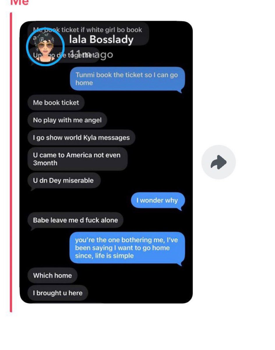 Stepharny1's tweet photo. Not Angel asking Tumi to book return ticket for her to return….

After brokeshaming people on this app few days ago. Tueh! https://t.co/fksRuZtGVv
