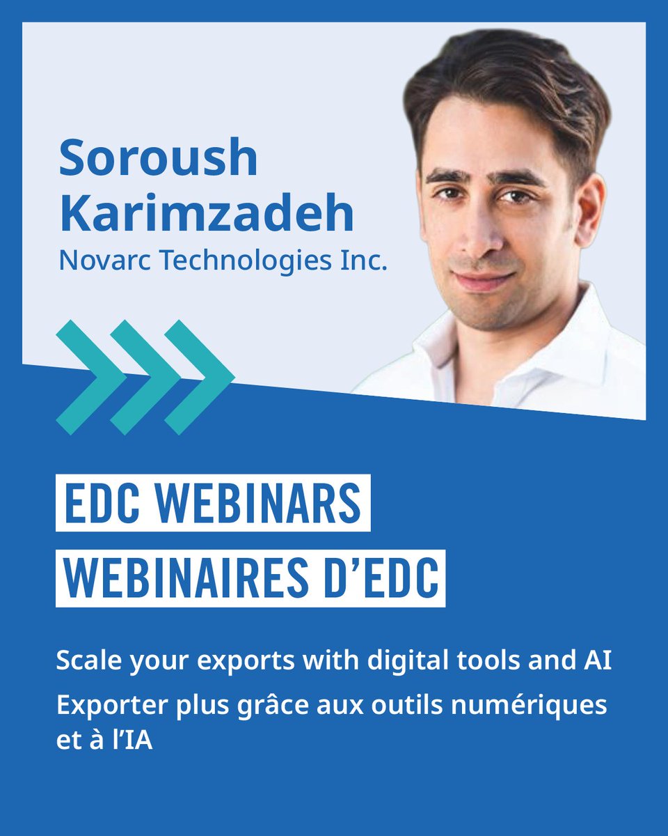 ExportDevCanada's tweet image. Growth doesn’t have to mean higher costs. Explore practical, low‑risk digital automation and AI tools that support smarter expansion at our upcoming webinar Thursday, April 16 at 1 p.m. ET. #Canada #Export 

➡ go.edc.ca/tcnnio