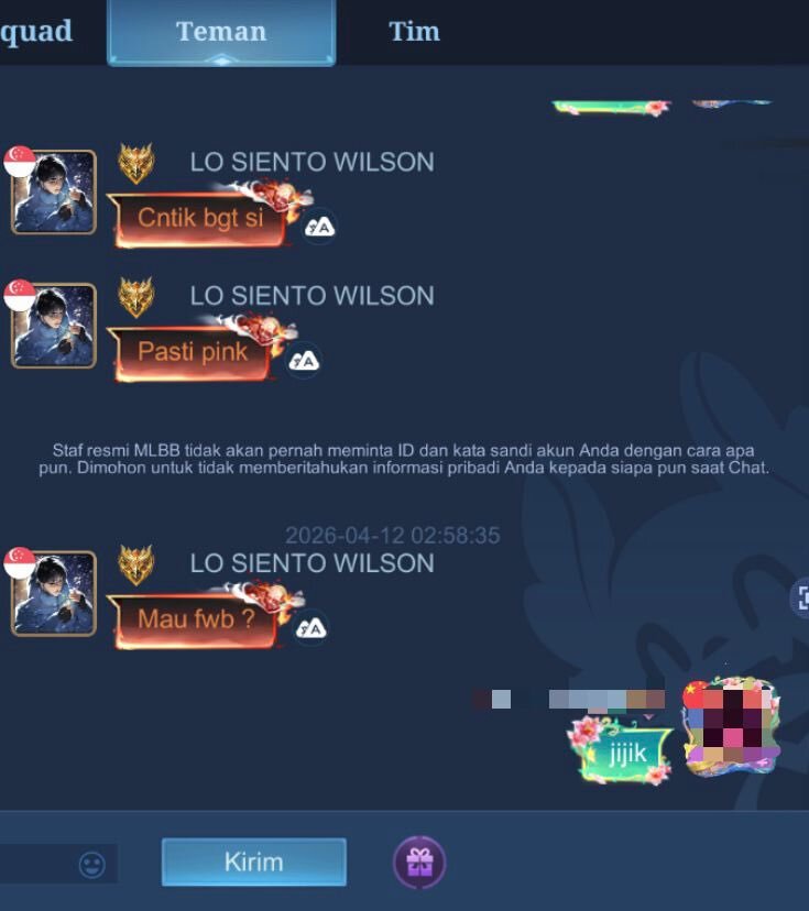 Mobile Legends Menfess tweet media