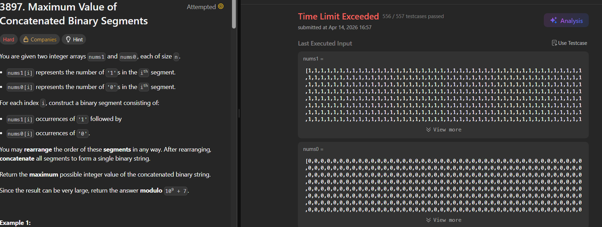 rick_pick7430's tweet image. mf added extra test case after Biweekly contest 180 🤡
sabne solve kar liya bass me hi bacha hun 
#leetcode #codeforces
