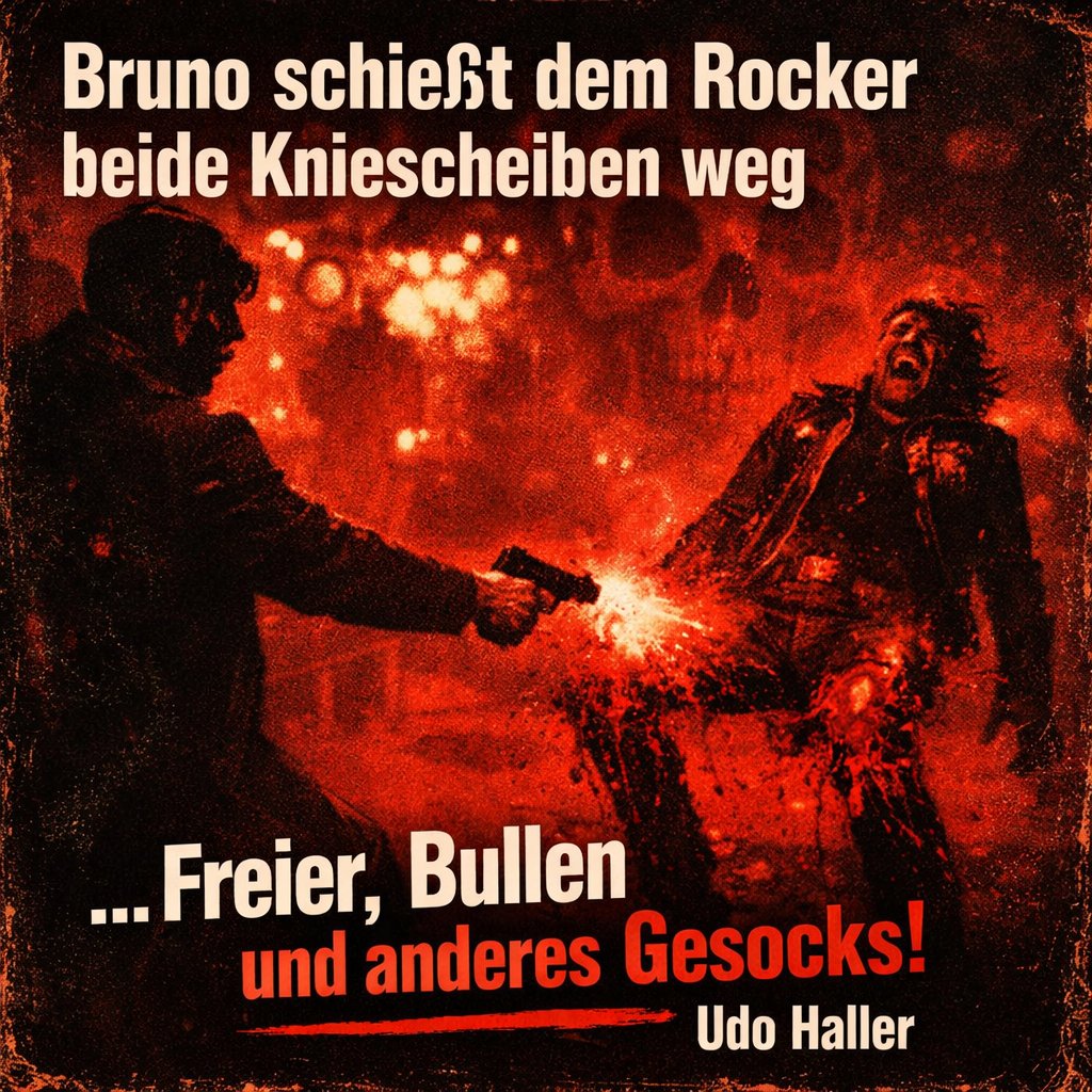 UdoHaller's tweet photo. Blutiges Ende im Starlight: Mein Vetter Bruno schoss einem Rocker die Knie weg. 17 Jahre Gesamtstrafe! Läden brannten ab, ich verlor den DJ-Job. 1982 holte ich ihn am Tor ab. 💥🚓🎧 https://t.co/pYNStrMl7k