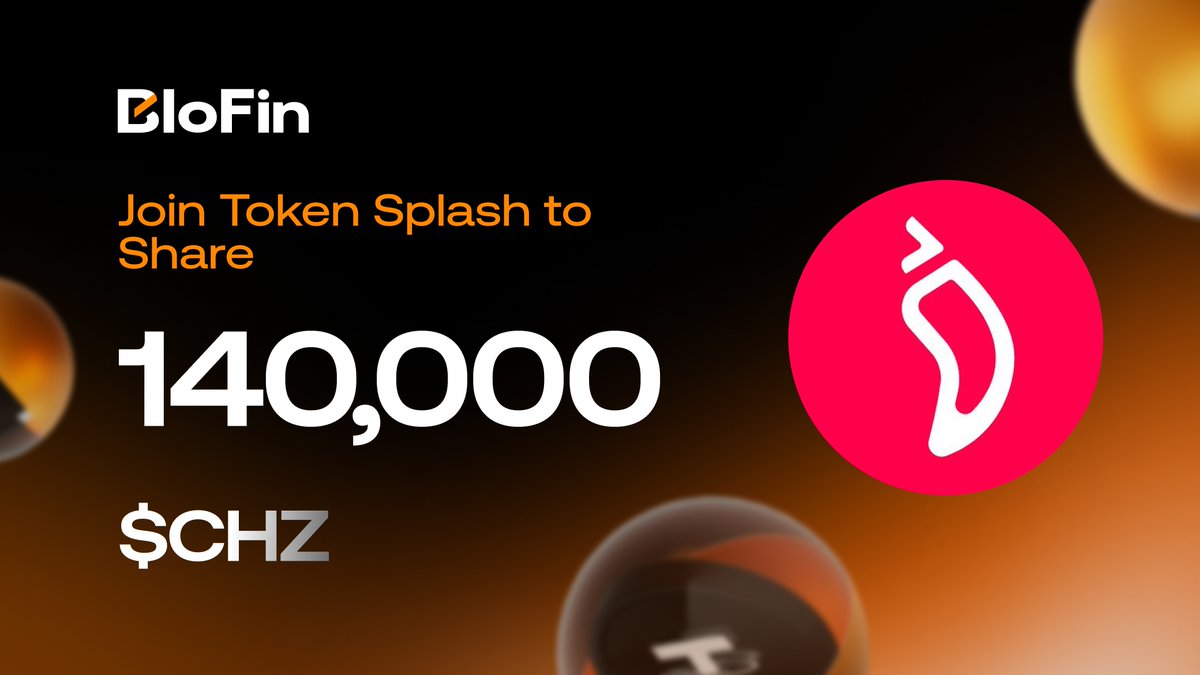BloFin_Official's tweet image. Join the $CHZ Token Splash and trade to earn a share of the 140,000 CHZ rewards pool!

Event ends on April 24.
