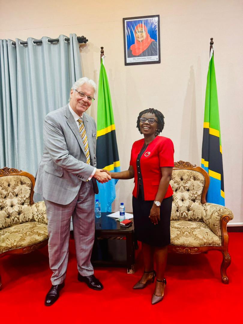 mfa_tanzania's tweet photo. The Ambassador of the Slovak Republic to the United Republic of Tanzania, Mr. Ivan Lančarič, held discussions with the Acting Director of the Europe and Americas Department at the Ministry of Foreign Affairs and East African Cooperation, Ms. Ellen Maduhu, on 14 April 2026 in Dar es Salaam.

During the meeting, Ambassador Lančarič expressed his appreciation to the Ministry for successfully facilitating a series of high-level engagements he had requested, including meetings with the President of Zanzibar, the Prime Minister, and the Minister of Planning and Investment.

The two sides also discussed preparations for the forthcoming visit of the Minister of Foreign Affairs of Slovakia, scheduled for June 2026. They emphasized that the visit is expected to further strengthen bilateral relations and enhance cooperation between Tanzania and Slovakia.

The Embassy of the Slovak Republic in Tanzania was officially opened in November 2025, with Mr. Lančarič serving as the first resident Ambassador. Prior to this, Slovakia was represented through its Embassy in Nairobi, Kenya.
