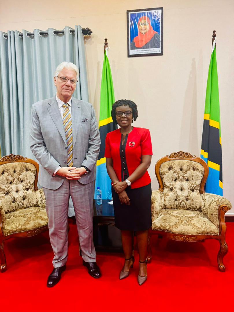 mfa_tanzania's tweet photo. The Ambassador of the Slovak Republic to the United Republic of Tanzania, Mr. Ivan Lančarič, held discussions with the Acting Director of the Europe and Americas Department at the Ministry of Foreign Affairs and East African Cooperation, Ms. Ellen Maduhu, on 14 April 2026 in Dar es Salaam.

During the meeting, Ambassador Lančarič expressed his appreciation to the Ministry for successfully facilitating a series of high-level engagements he had requested, including meetings with the President of Zanzibar, the Prime Minister, and the Minister of Planning and Investment.

The two sides also discussed preparations for the forthcoming visit of the Minister of Foreign Affairs of Slovakia, scheduled for June 2026. They emphasized that the visit is expected to further strengthen bilateral relations and enhance cooperation between Tanzania and Slovakia.

The Embassy of the Slovak Republic in Tanzania was officially opened in November 2025, with Mr. Lančarič serving as the first resident Ambassador. Prior to this, Slovakia was represented through its Embassy in Nairobi, Kenya.