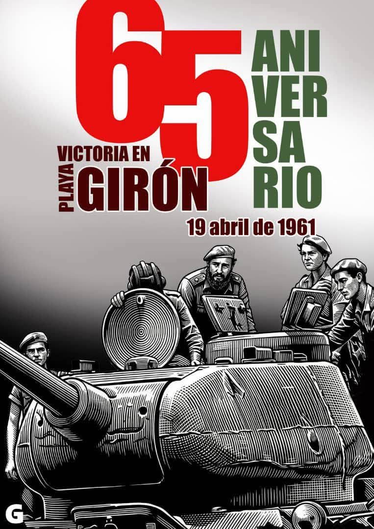 #Cuba celebra 65 años de la gloriosa victoria de playa Girón.  #CubaEstáFirme #PinardelRío