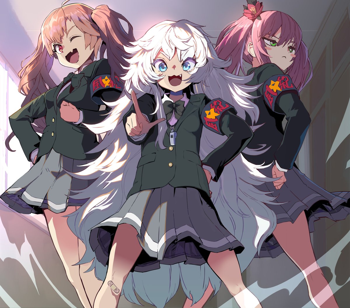 学園A.C.P.U.!
#NIKKE #メガニケ #ポリ #ミランダ #キリ #NIKKEfanart 