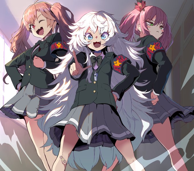 学園A.C.P.U.!
#NIKKE #メガニケ #ポリ #ミランダ #キリ #NIKKEfanart 