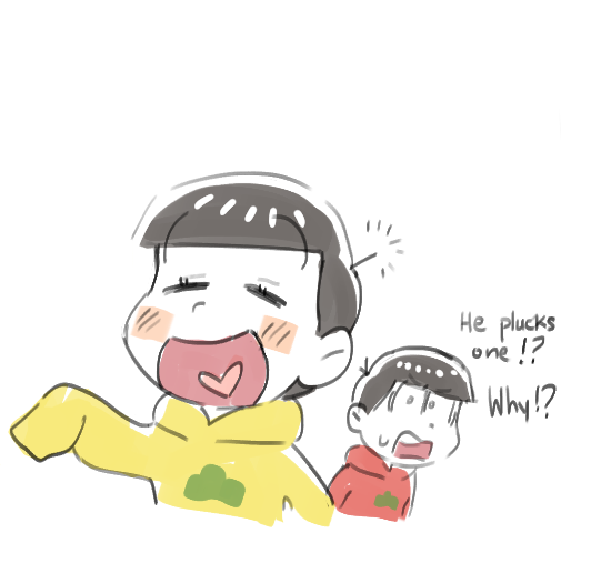 i've just been wondering where their ahoge went