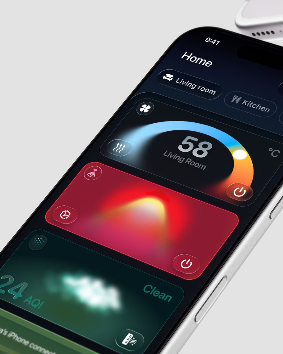 Your whole home controls in widgets.