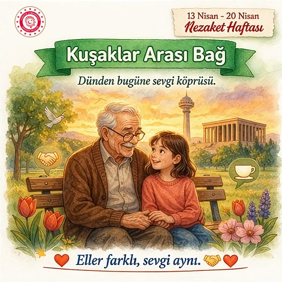 AnkaraValiligi's tweet photo. #NEZAKETHAFTASI: Toplumsal Dönüşümün İlk Adımı❗️

Ülkemizin Kalbi Başkentimizde Nezaket Kültürünü Birlikte İnşa Ediyoruz. https://t.co/30i1MorAei