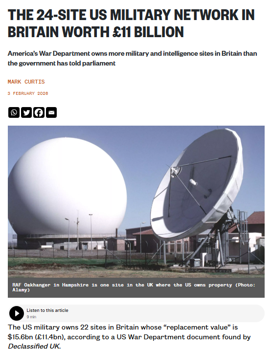 Declassified UK tweet media