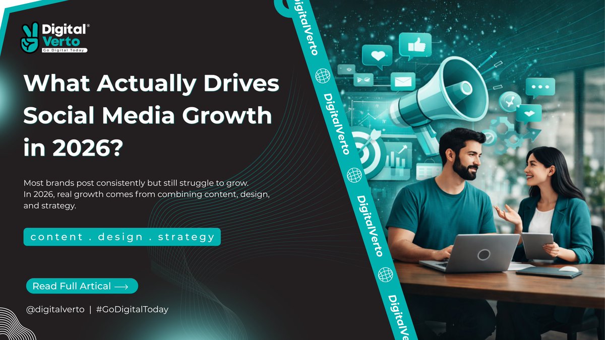 DigitalVerto's tweet photo. The Real Secret Behind Social Media Growth in 2026

For more
check out this link 👇🏻

https://t.co/MEdoxhma2e

#SocialMediaGrowth
#DigitalMarketing
#MarketingStrategy
#GoDigitalToday https://t.co/iRGSK7sTD3