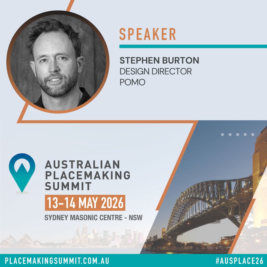 expotradeglobal's tweet image. Expotrade is thrilled to welcome Stephen Burton to the Australian Placemaking Summit being held on May 13-14 2026 at the Sydney Masonic Centre.

Book Tickets: placemakingsummit.com.au/delegate-regis…

#AUSPLACE26 #Placemaking #placesforpeople #PublicSpaces #SmartCities #SydneyEvents