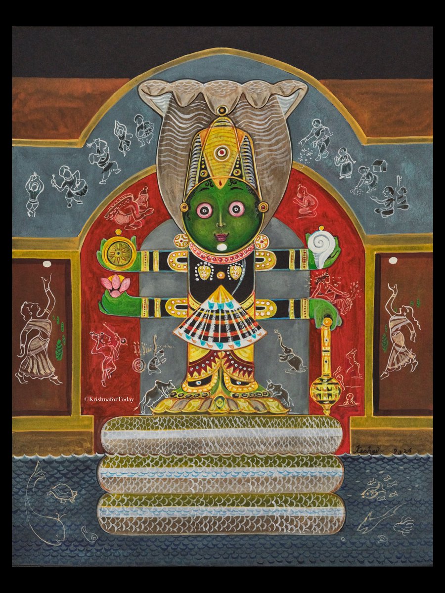 keshav61's tweet image. Vishwaroopa

#krishnafortoday #watercolour #details